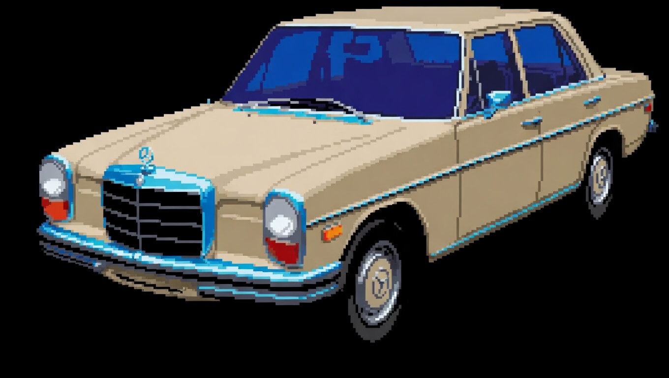 Pixel Art Mercedes-Benz
